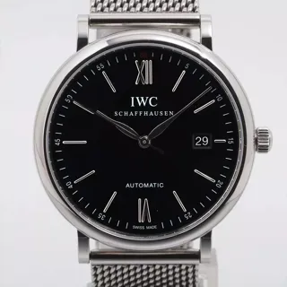 IWC Portofino IW356506 Stainless steel Black