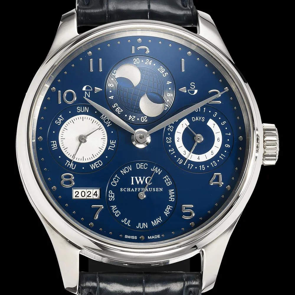 IWC Portugieser IW503203 44mm White gold Blue