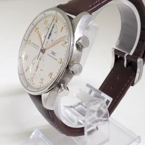 IWC Portuguese Chronograph IW3714 41mm Stainless steel White 2