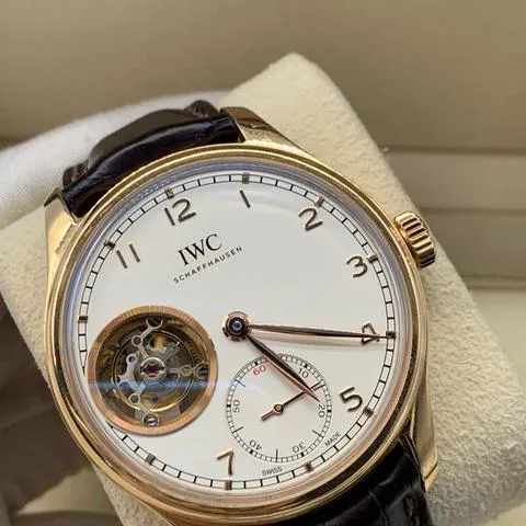 IWC Portuguese Tourbillon IW546302 Rose gold Silver