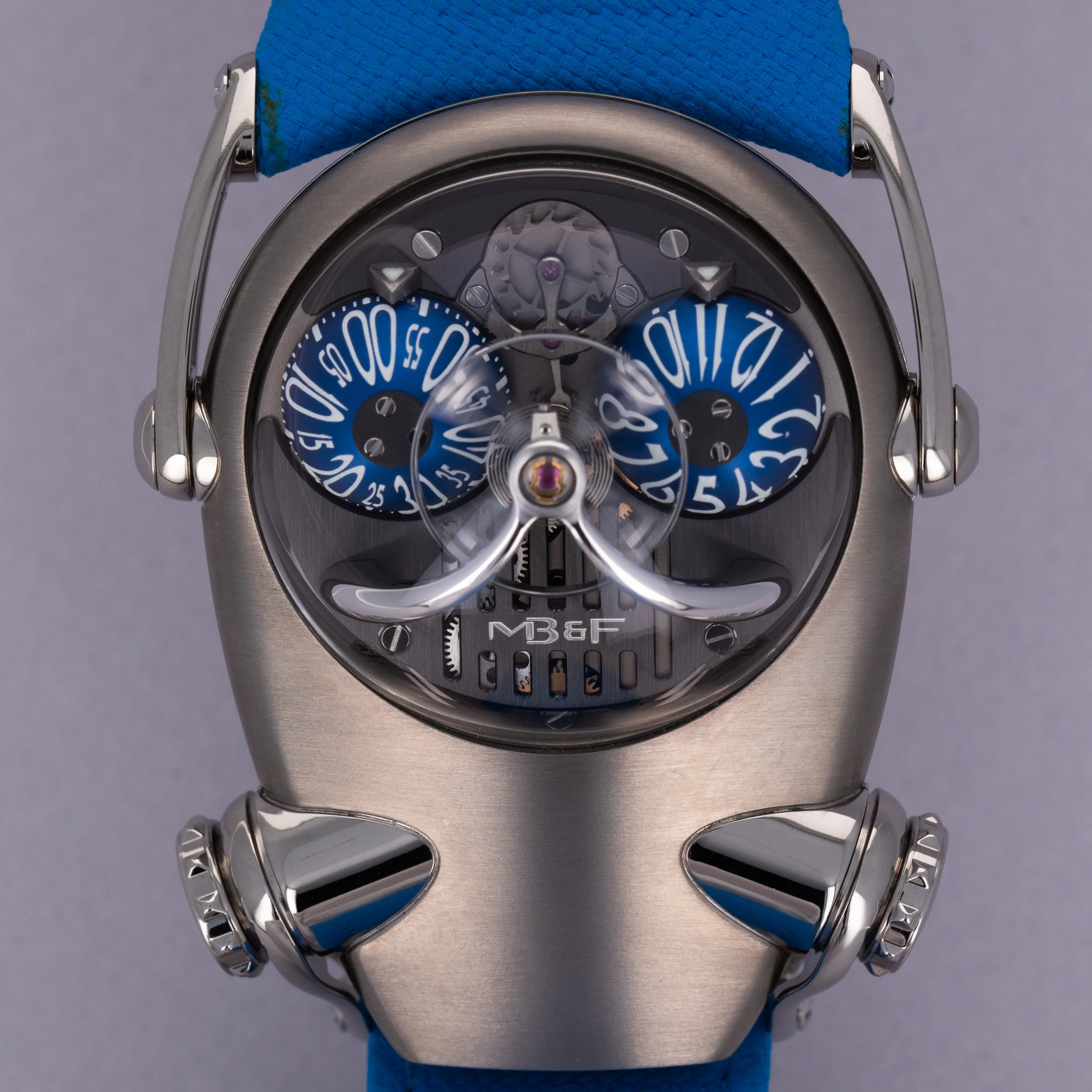 MB&F HM10 100.TL.BL 54mm Titanium Blue