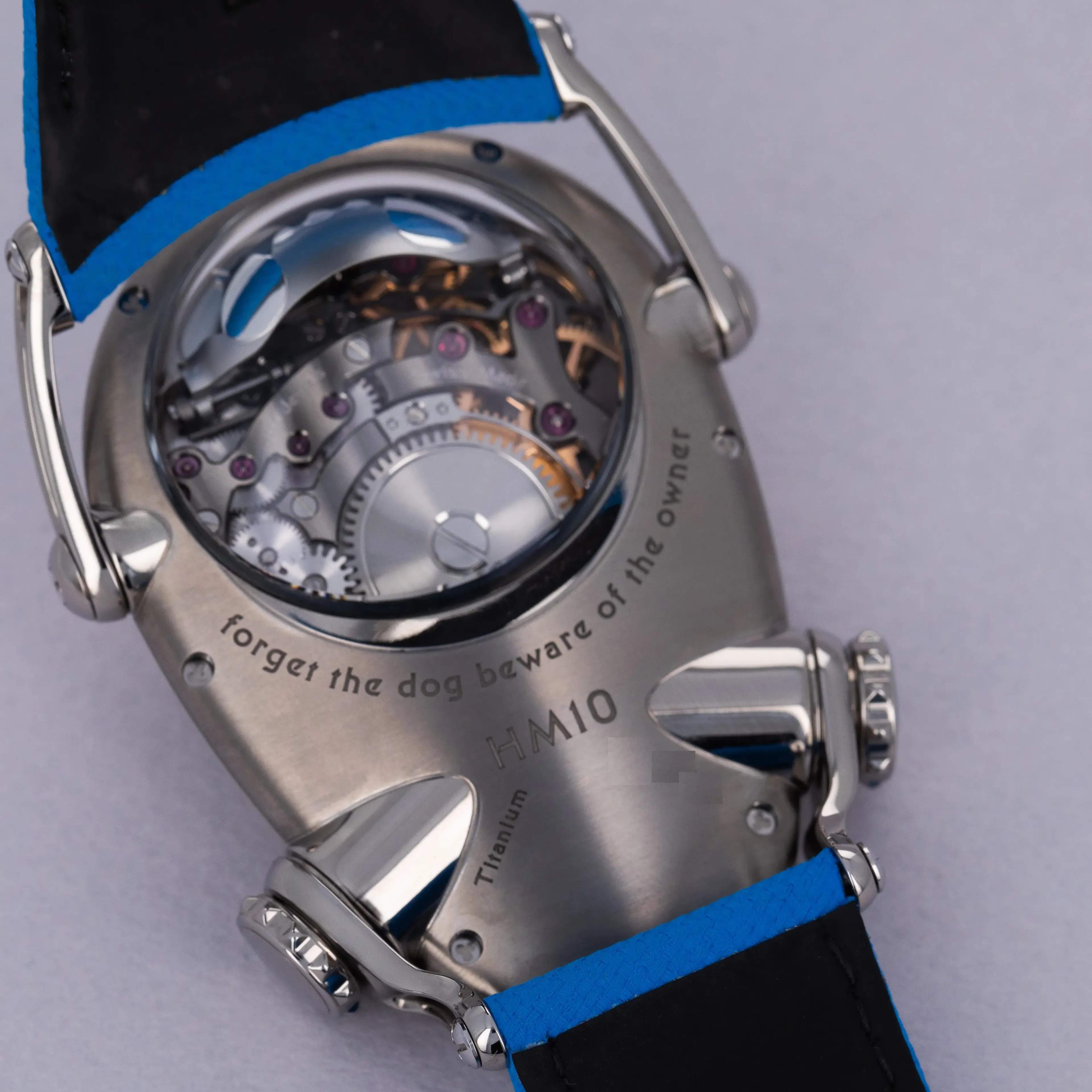 MB&F HM10 100.TL.BL 54mm Titanium Blue 3