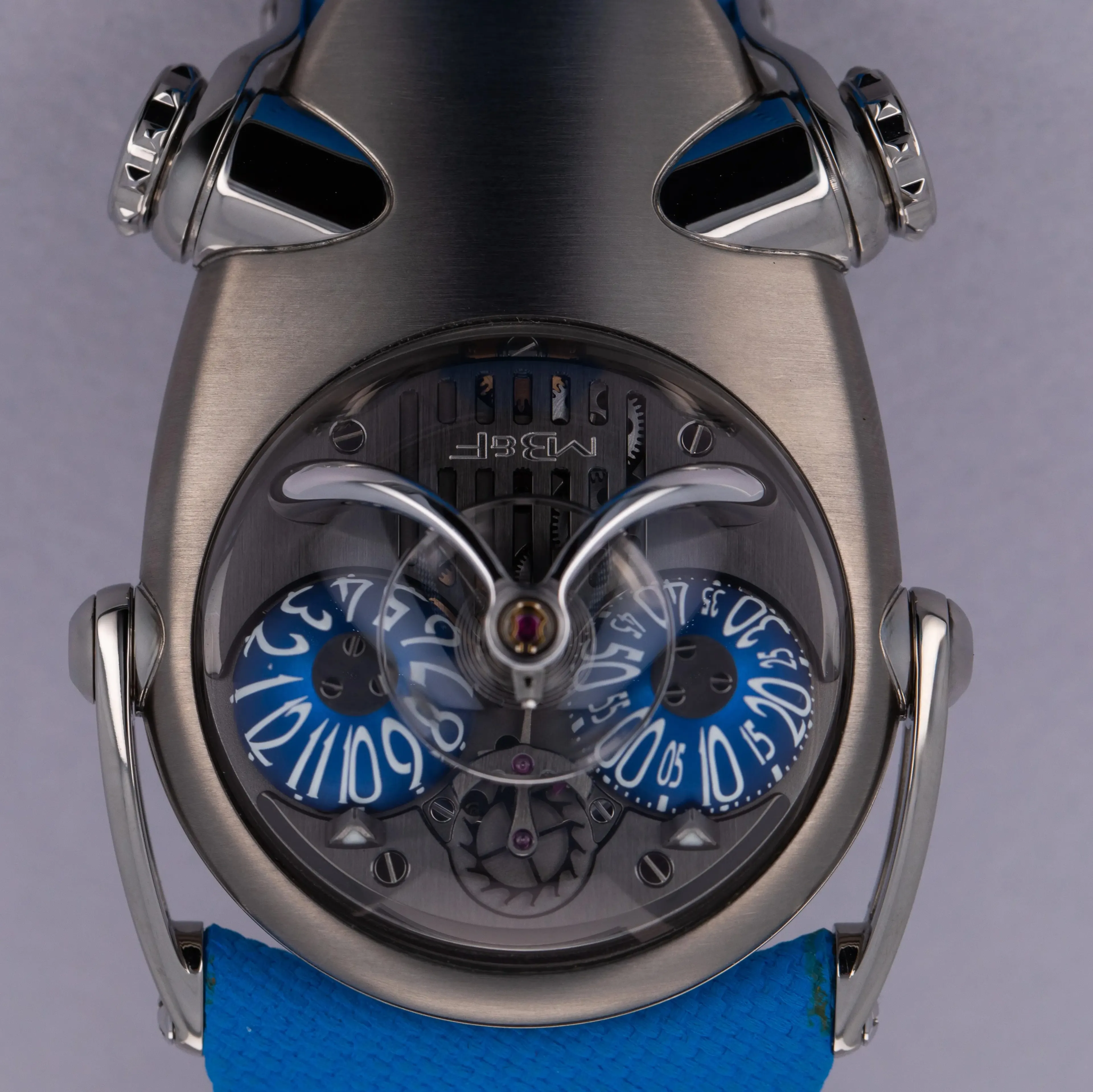 MB&F HM10 100.TL.BL 54mm Titanium Blue 12