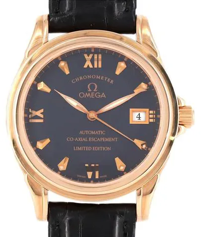 Omega De Ville Co-Axial 59318123 37.5mm Rose gold Blue