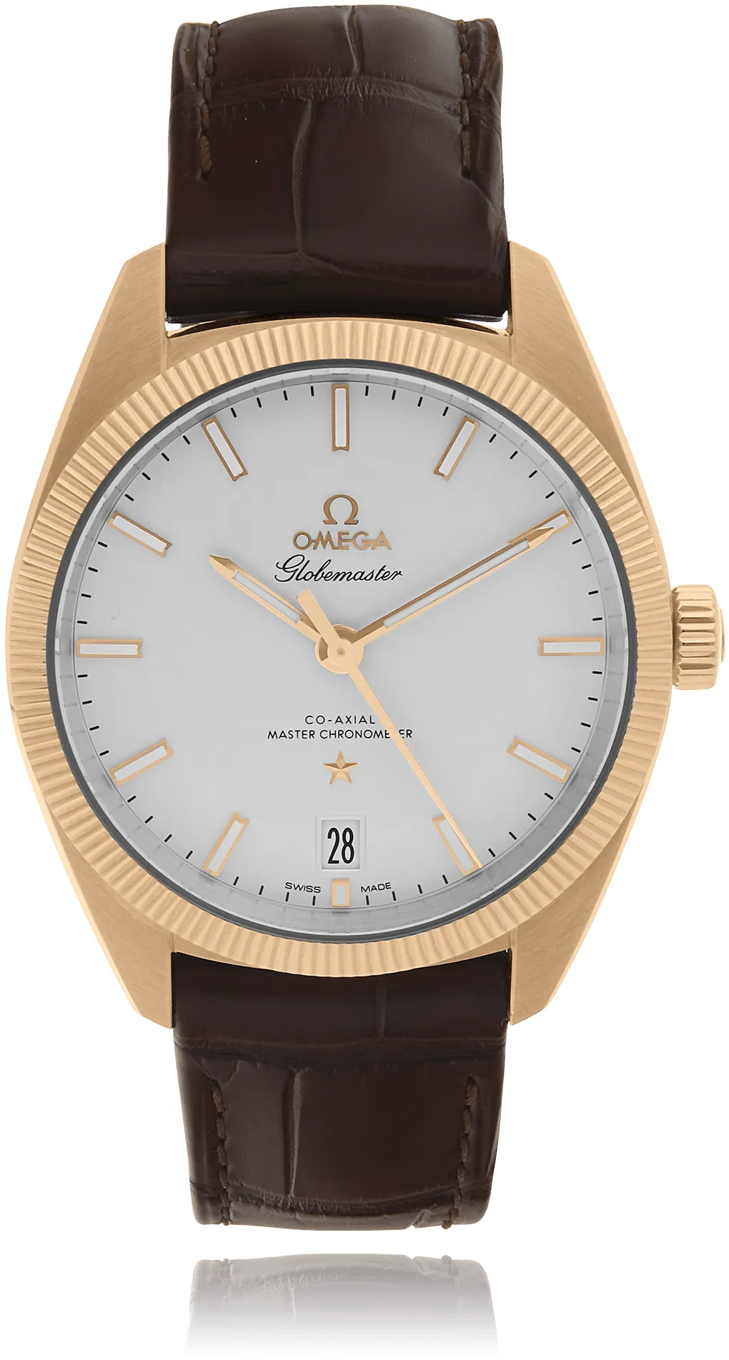 Omega Globemaster 130.53.39.21.02.001 39mm Rose gold Silver