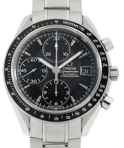 Omega Speedmaster Date 32105000 Stainless steel Black