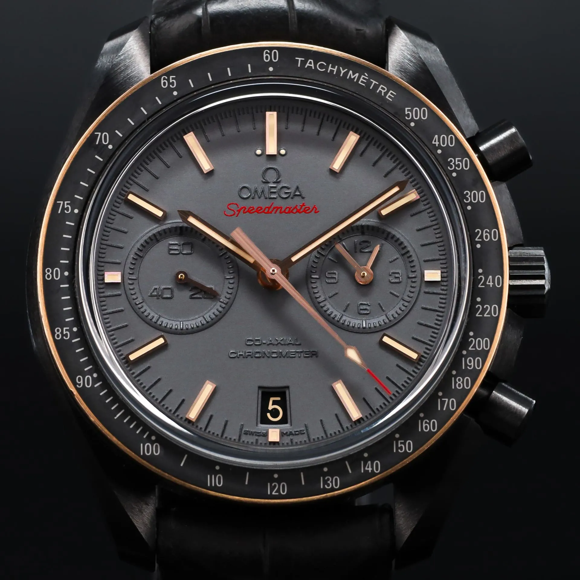 Omega Speedmaster Professional Moonwatch 311.63.44.51.06.001 44.25mm Ceramic and Rose gold Gray