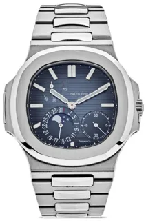 Patek Philippe Nautilus Moonphase 40.5mm Stainless steel blue