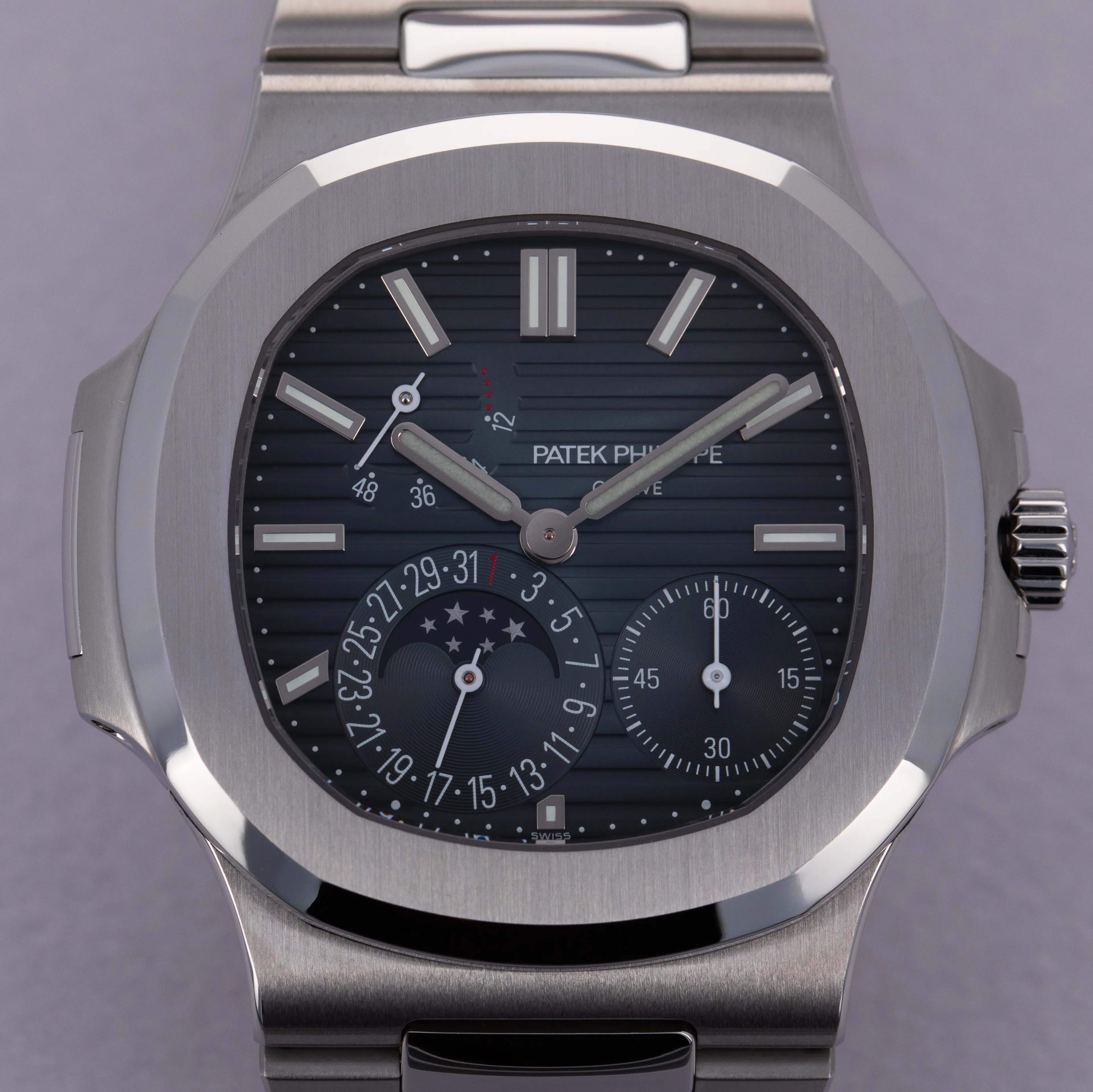 Patek Philippe Nautilus Moonphase 5712/1A-001 40mm Stainless steel Blue 11