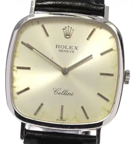 Rolex Cellini 4114 30mm White gold Silver