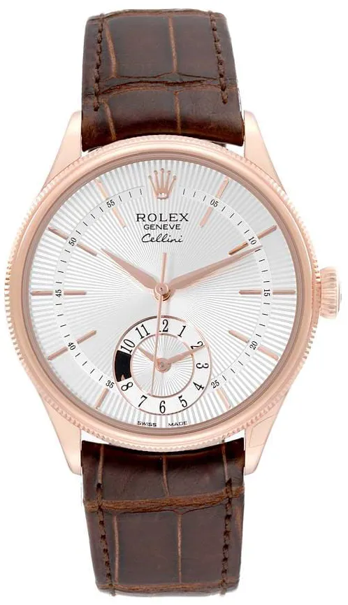 Rolex Cellini 50525-0008 39mm Rose gold Silver