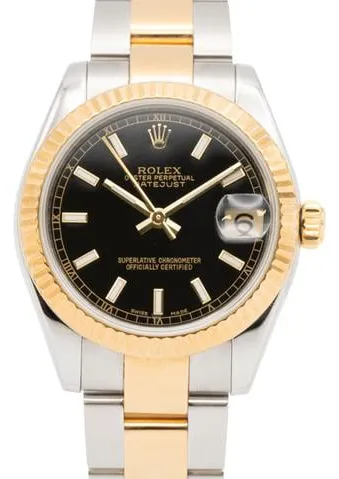 Rolex Datejust 31 178273 31mm Yellow gold and Stainless steel Black