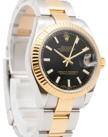 Rolex Datejust 31 178273 31mm Yellow gold and Stainless steel Black 3