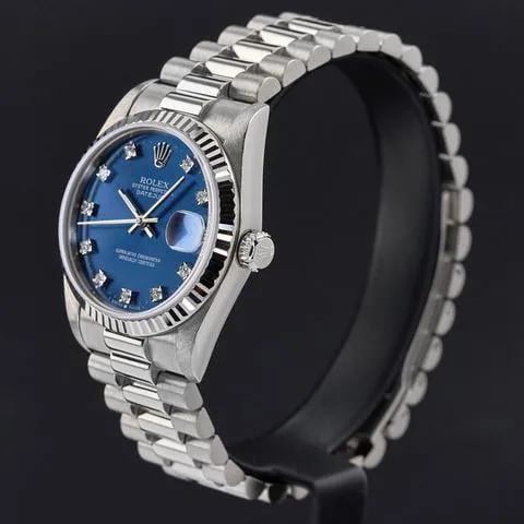 Rolex Datejust 68279 31mm White gold Blue 4