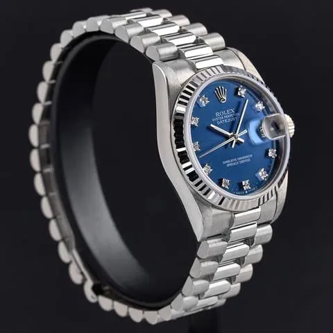 Rolex Datejust 68279 31mm White gold Blue 5