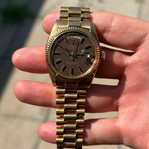 Rolex Day-Date 36 1803 36mm Yellow gold Brown