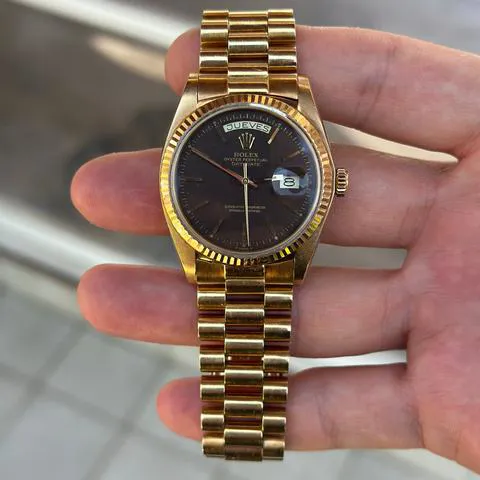 Rolex Day-Date 36 1803 36mm Yellow gold Brown 2