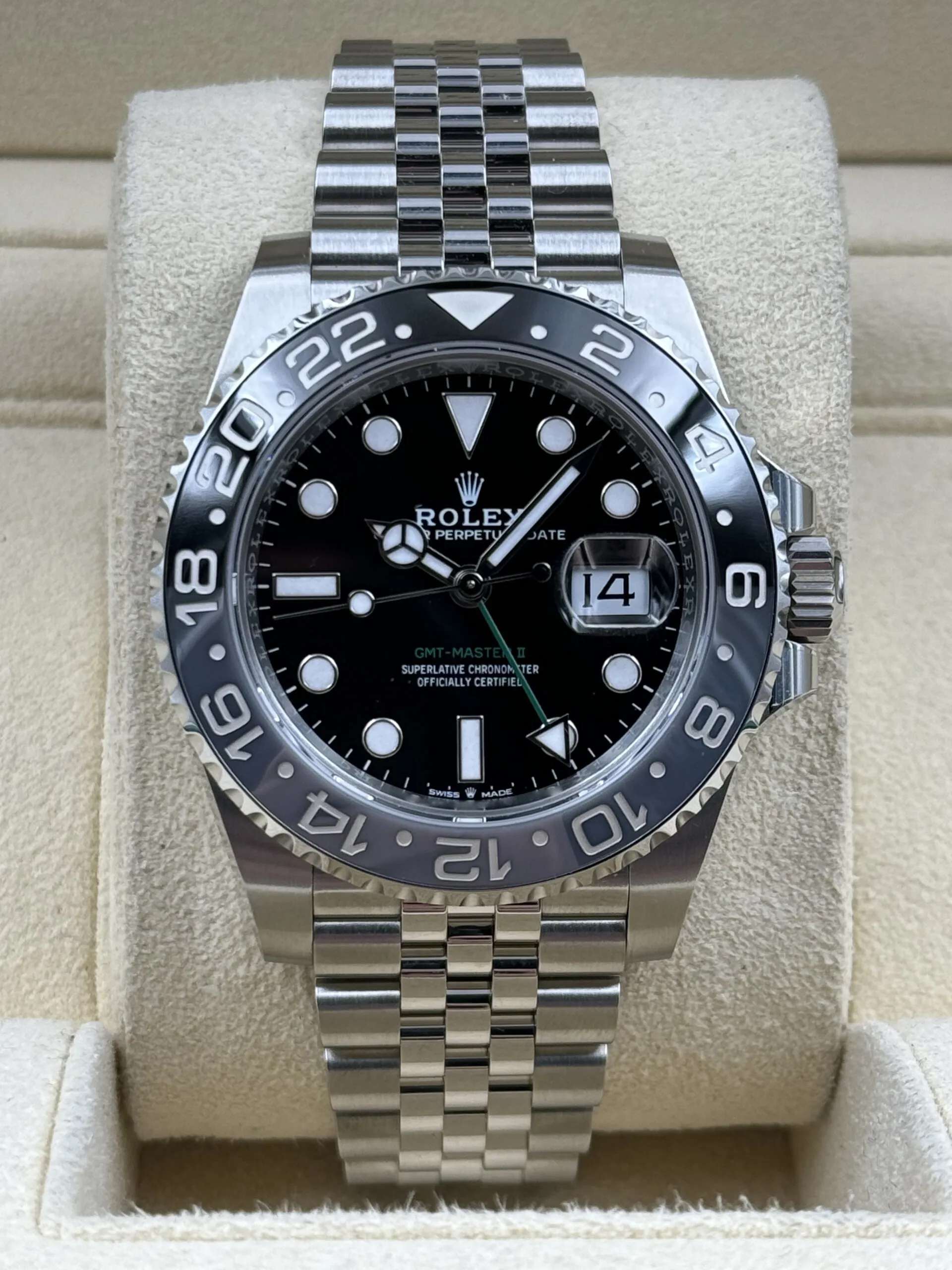 Rolex GMT-Master II 126710GRNR 40mm Stainless steel Black