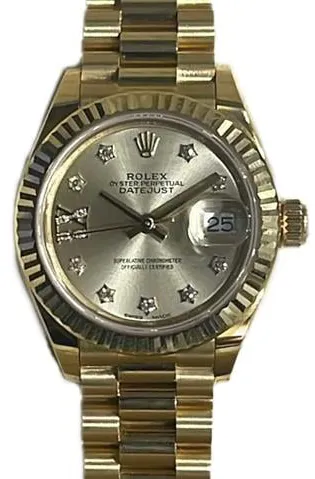 Rolex Lady-Datejust 279178 28mm Yellow gold Champagne