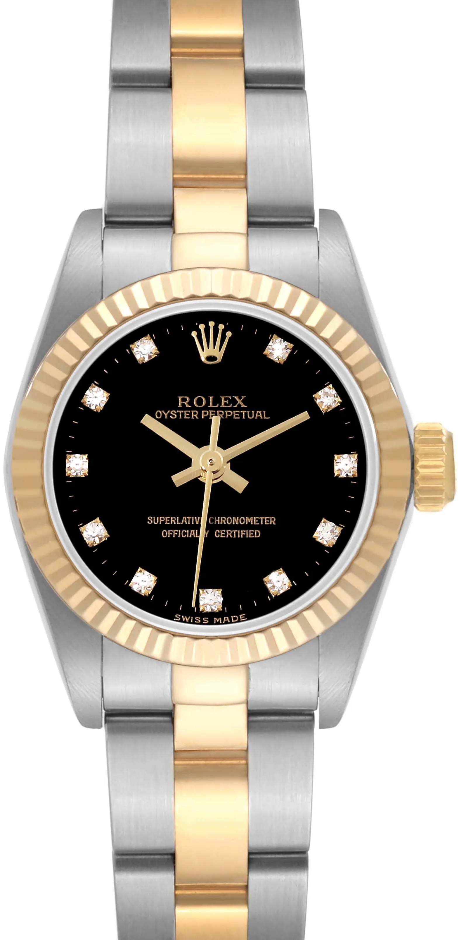 Rolex Oyster Perpetual 67193 24mm Stainless steel Black