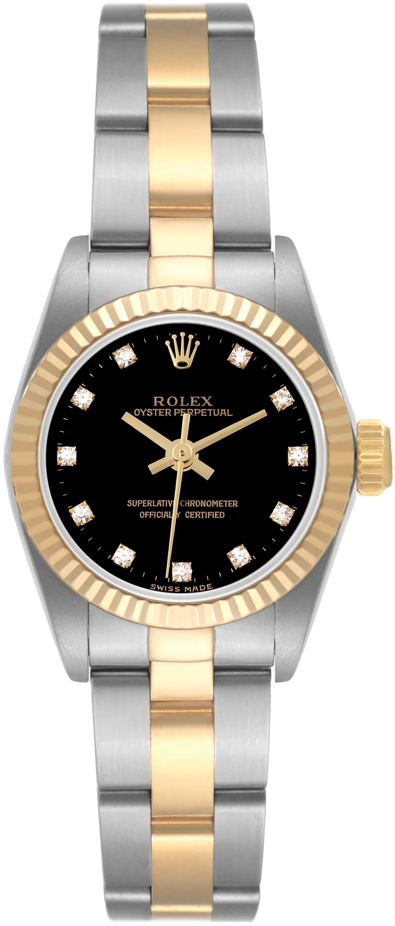 Rolex Oyster Perpetual 67193 24mm Stainless steel Black 1