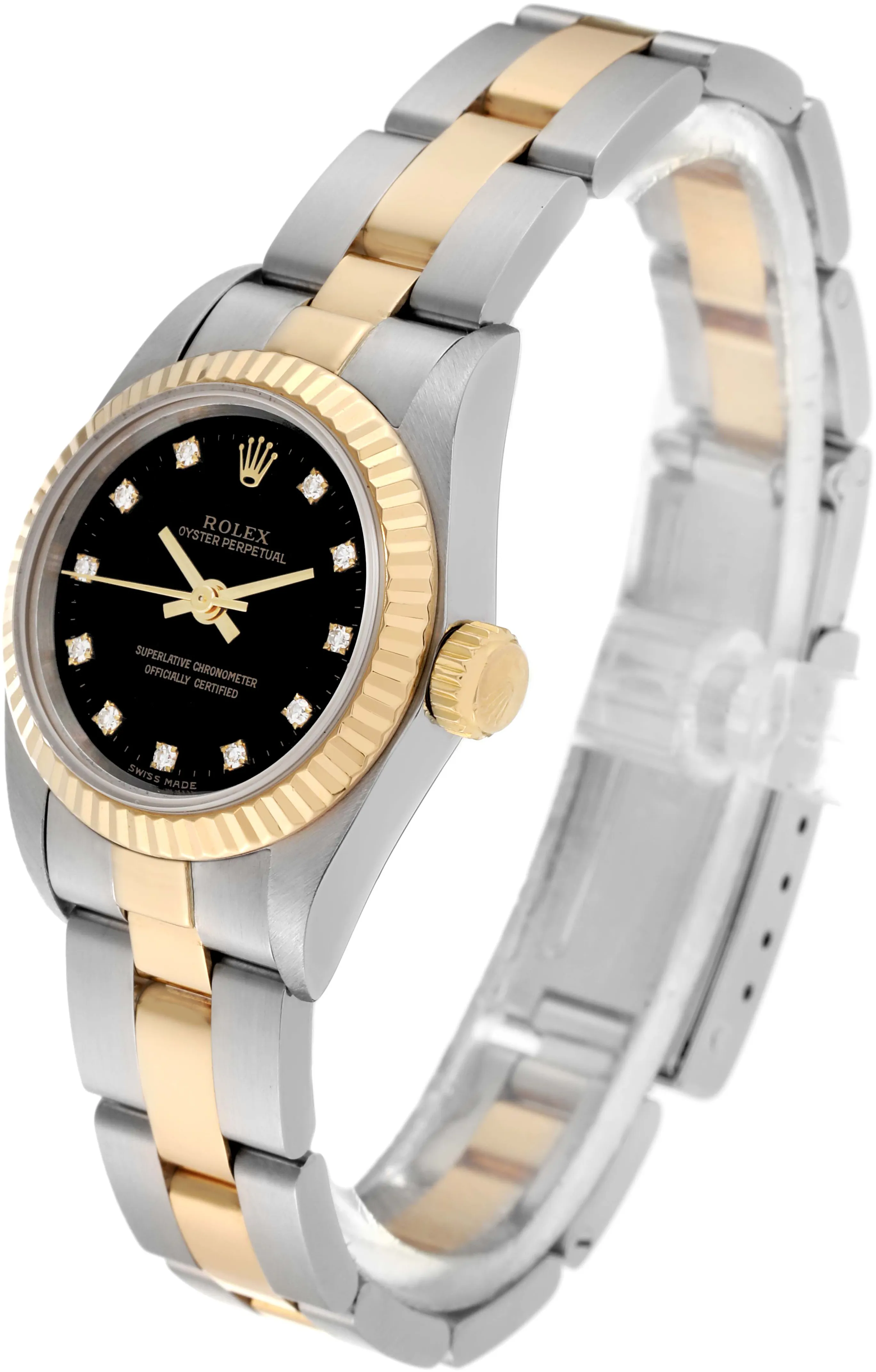 Rolex Oyster Perpetual 67193 24mm Stainless steel Black 3