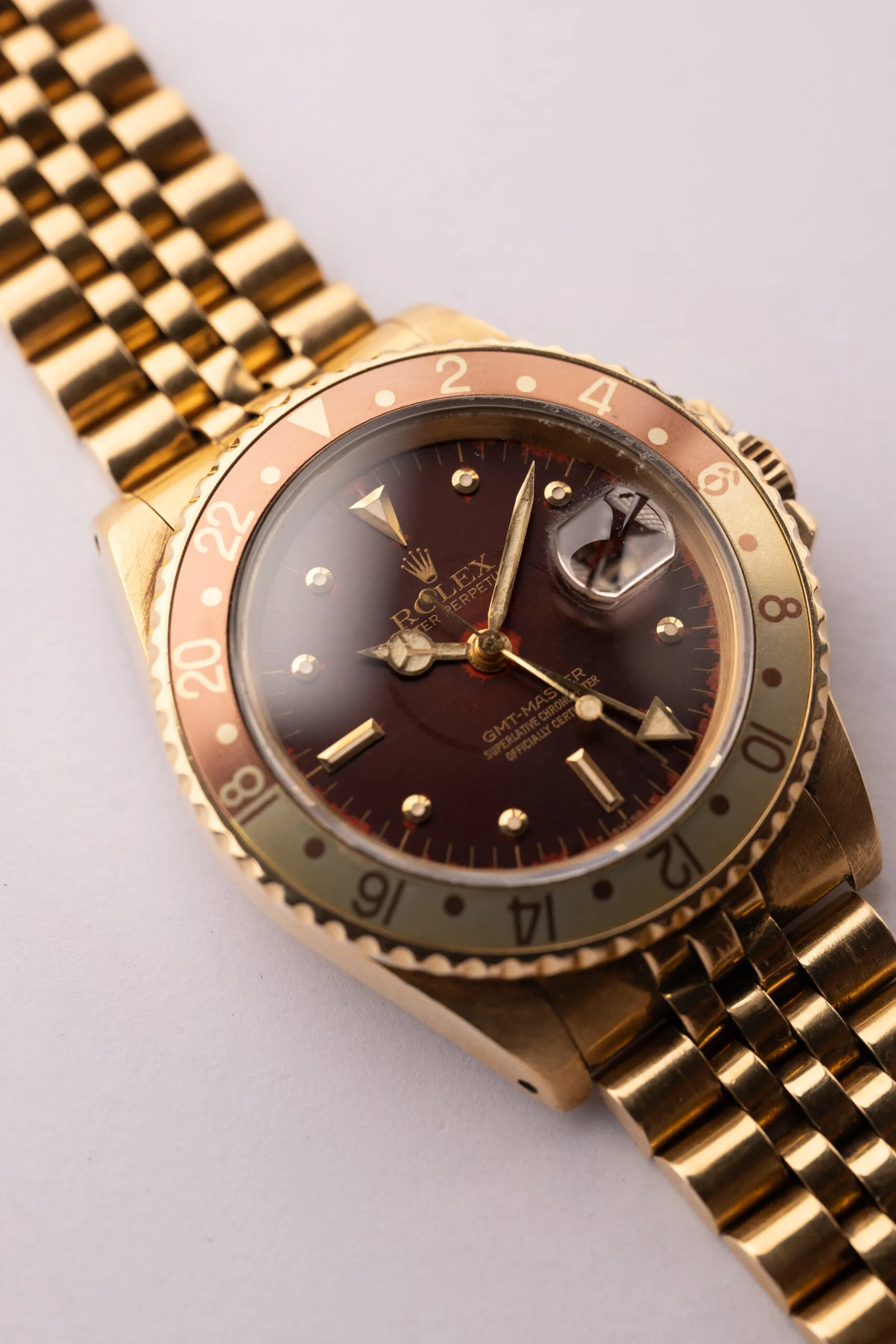 Rolex GMT-Master 16758 Yellow gold Rootbeer nipple 2