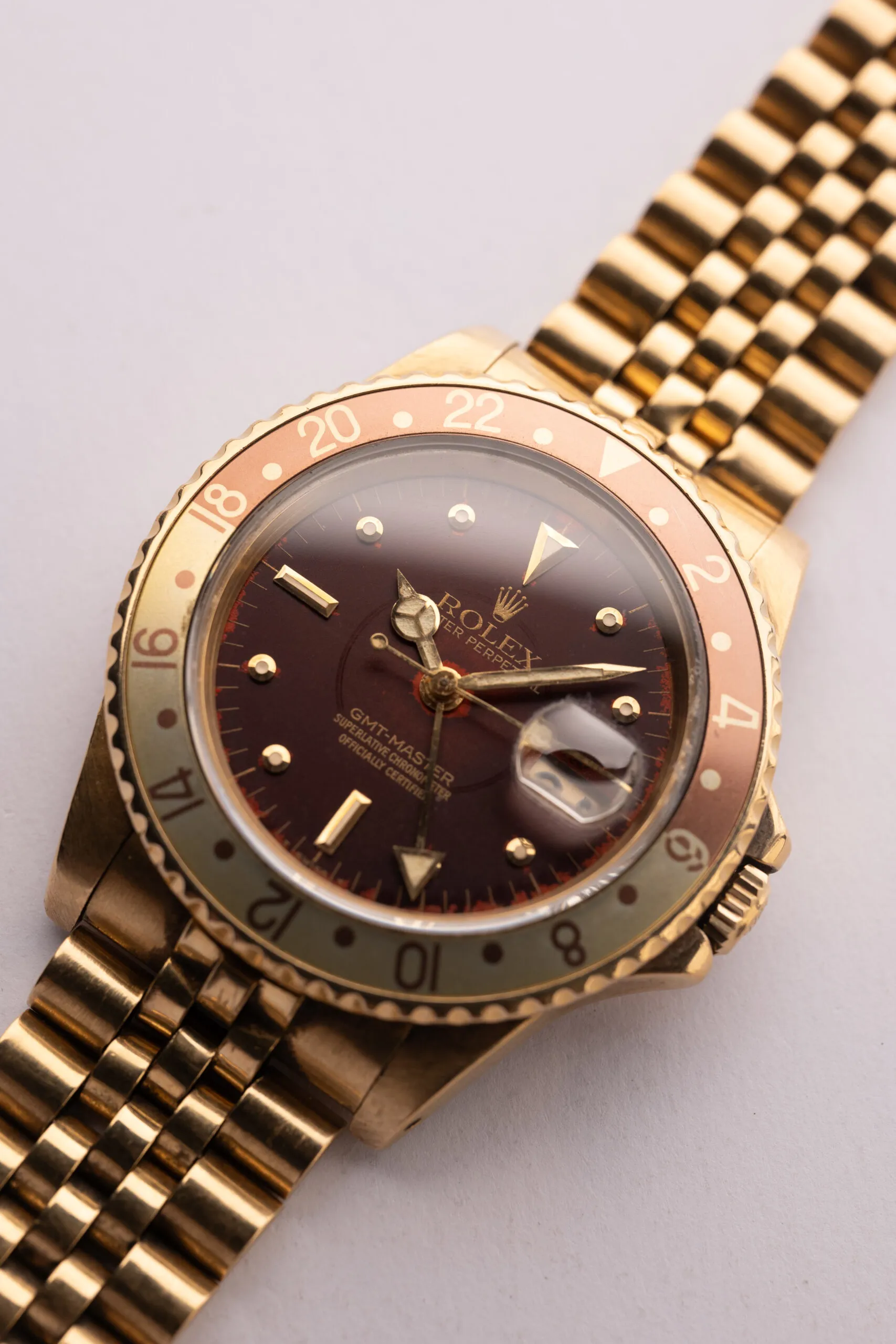 Rolex GMT-Master 16758 Yellow gold Rootbeer nipple 3