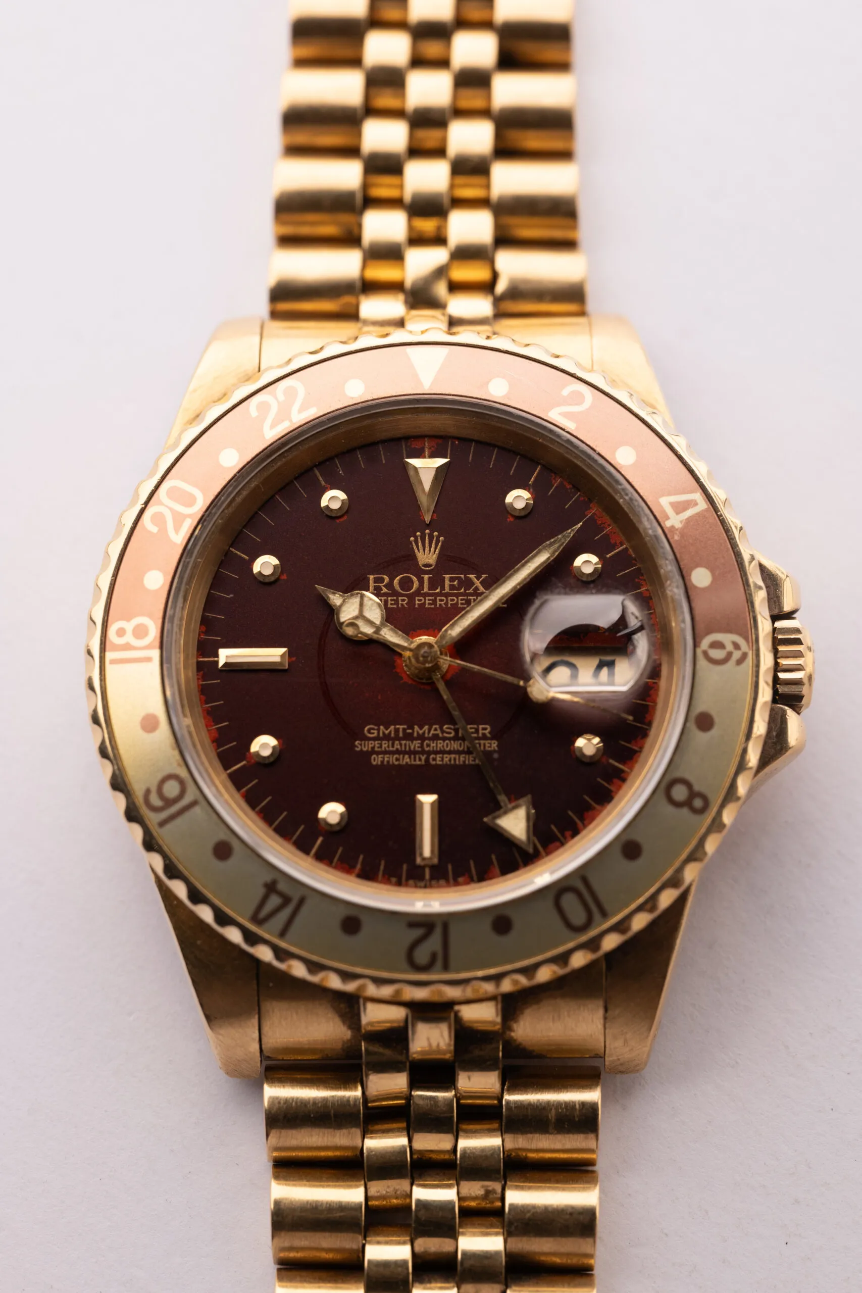 Rolex GMT-Master 16758 Yellow gold Rootbeer nipple 4