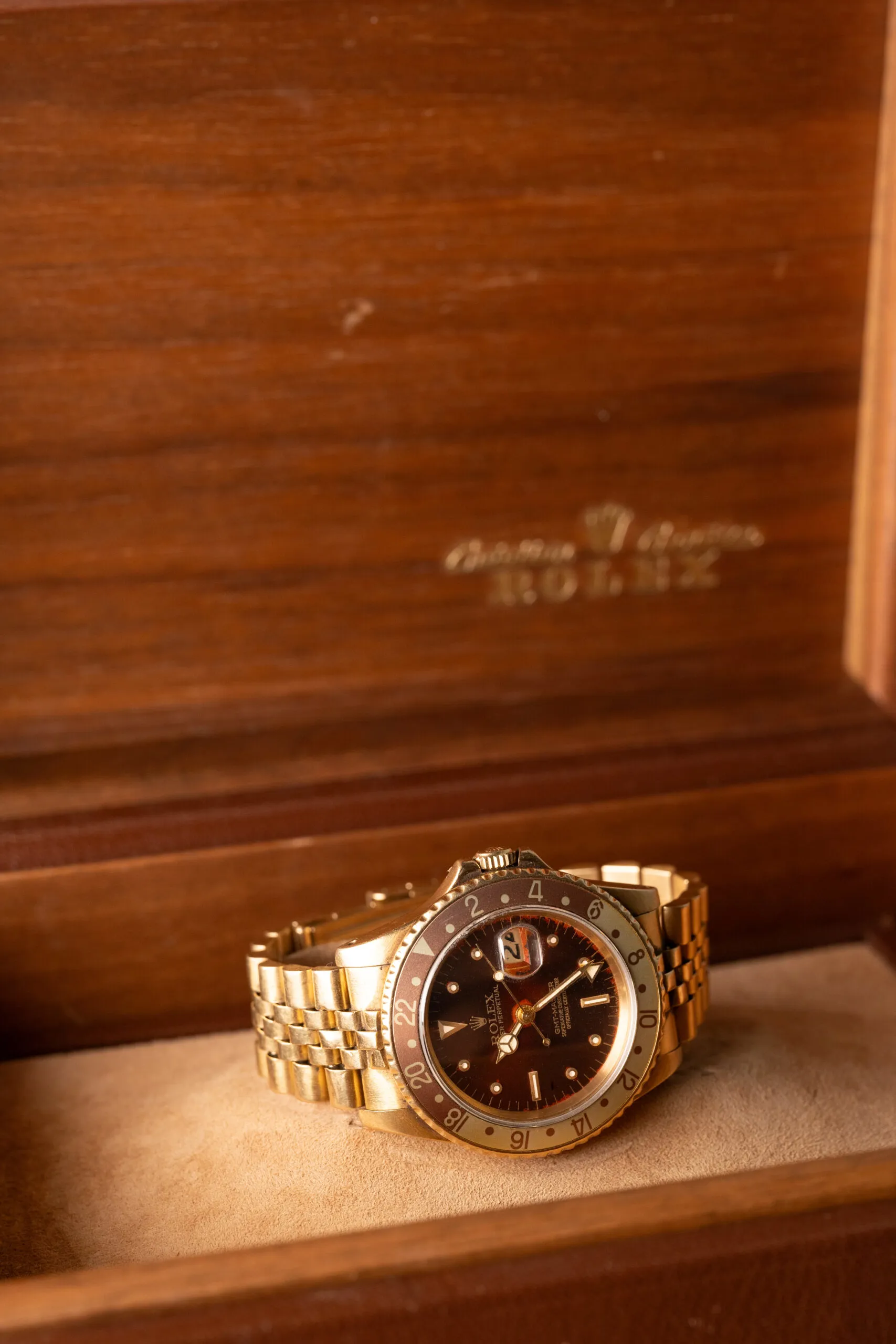 Rolex GMT-Master 16758 Yellow gold Rootbeer nipple 20