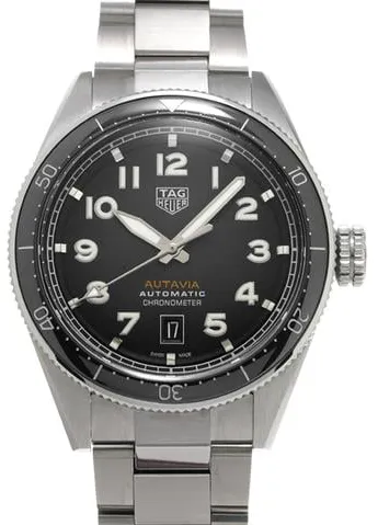 TAG Heuer Autavia WBE5114.EB0173 42mm Stainless steel Black