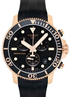 Tissot Seastar 1000 T120.417.37.051.00 Rose gold and Stainless steel Black