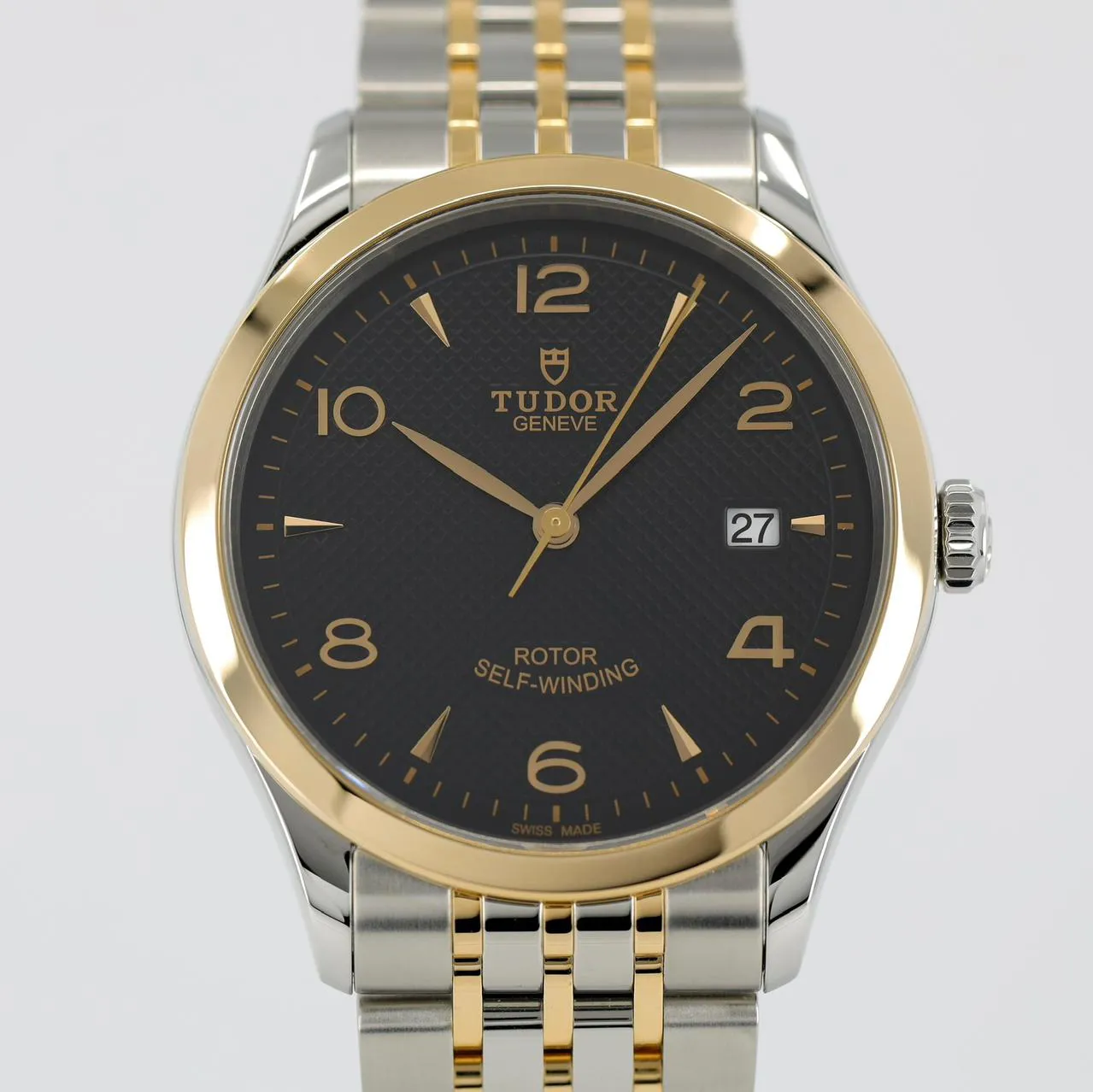 Tudor 1926 M91551-0003 39mm Rose gold and Stainless steel Black