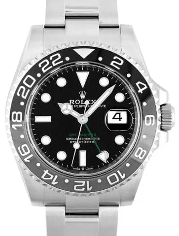 Rolex GMT-Master II 126710GRNR 40mm Stainless steel Black