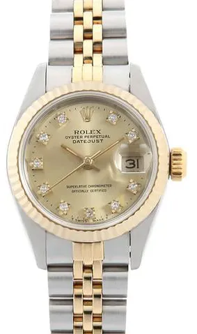 Rolex Datejust 69173G 26mm Yellow gold and Stainless steel Champagne