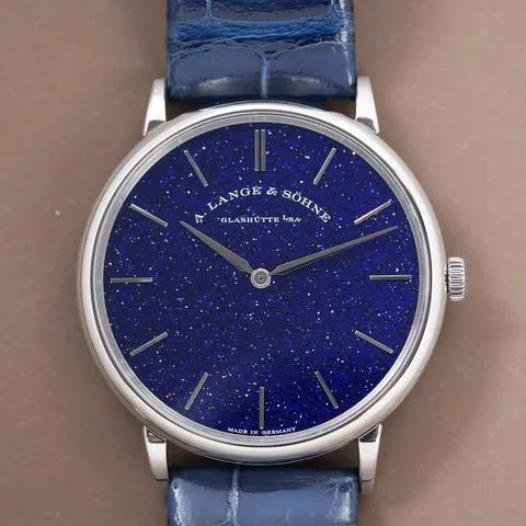 A. Lange & Söhne Saxonia 205.086 39mm White gold Blue