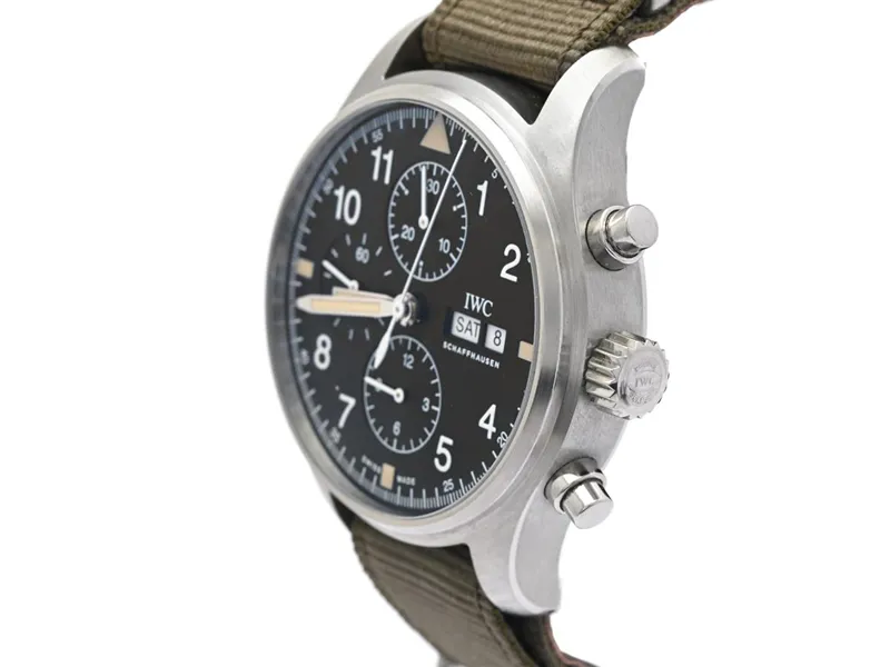 IWC Pilot Chronograph IW377724 43mm Stainless steel Black 1