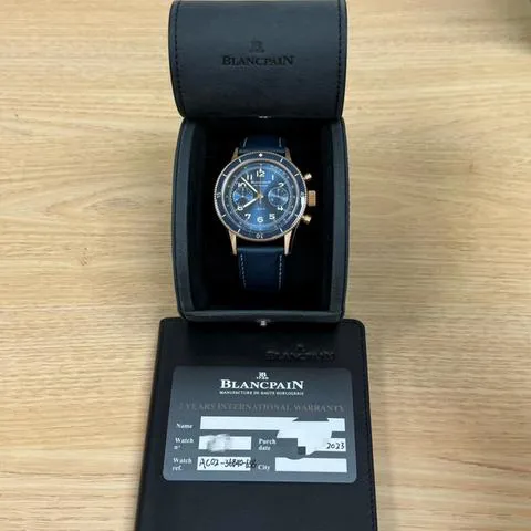 Blancpain Air Command AC02 36B40 63B 42.5mm Rose gold and 18k rose gold Blue