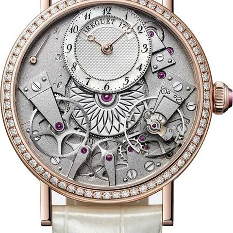 Breguet Tradition 7038BR/18/9V6/D00D 37mm Rose gold White