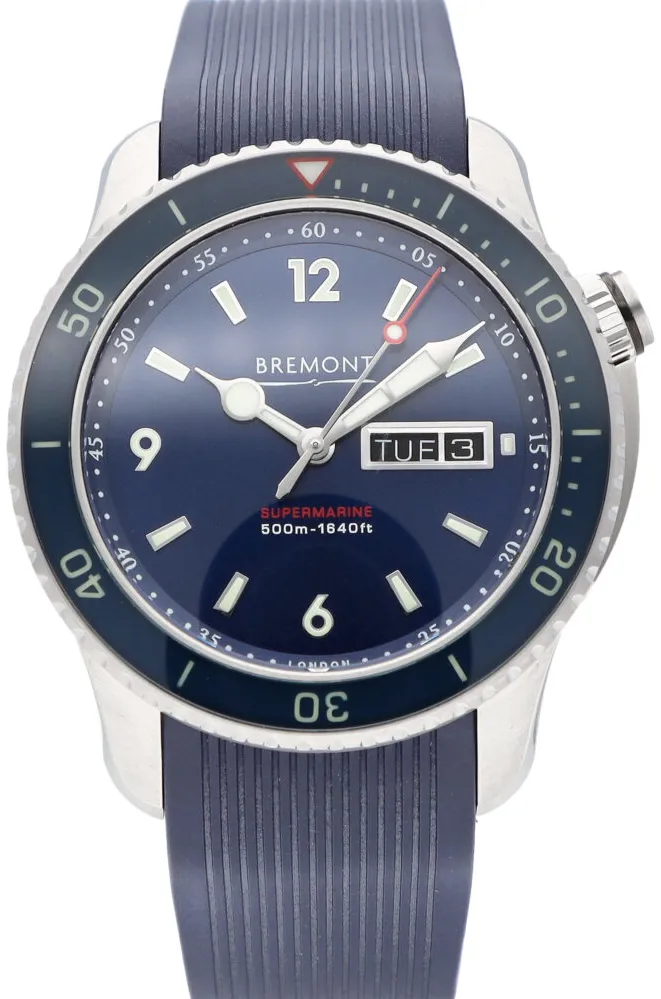 Bremont Supermarine S500 43mm Stainless steel Blue