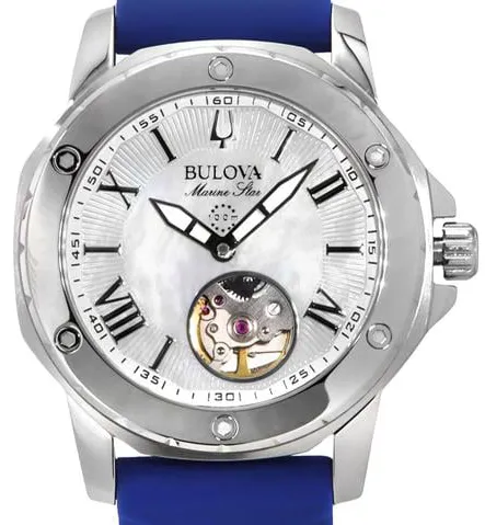 Bulova Marine Star 96L324 35mm Stainless steel Mother-of-pearl