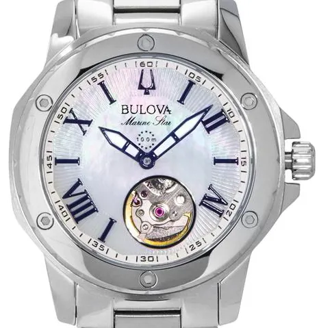 Bulova Marine Star 96L326 35mm Stainless steel Mother-of-pearl