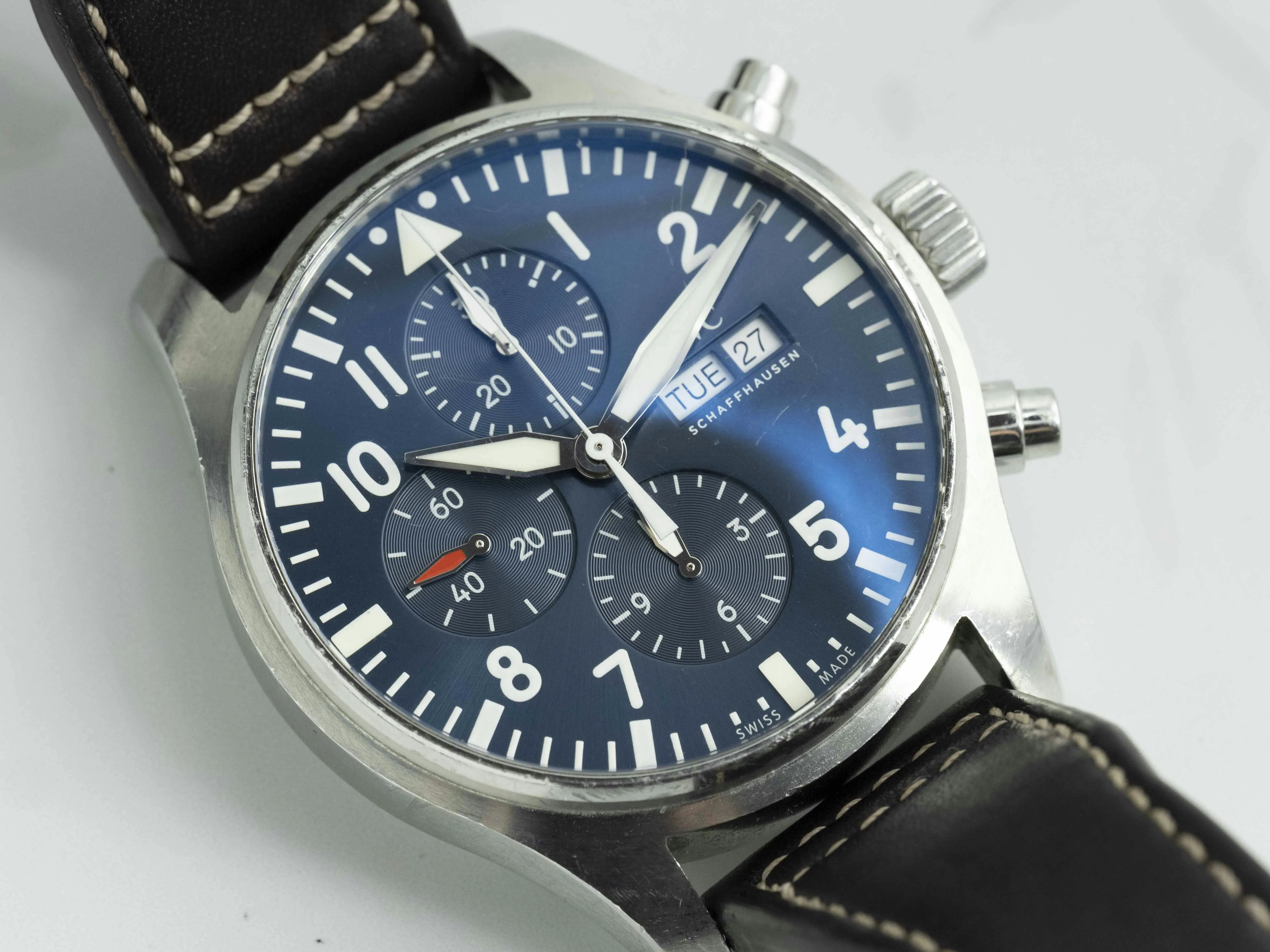 IWC Pilot Chronograph IW377714 41mm Stainless steel Blue 4