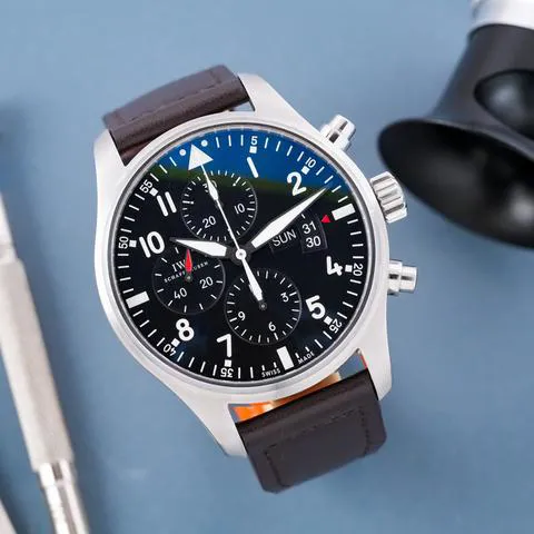 IWC Pilot IW377701 43mm Stainless steel Black 9