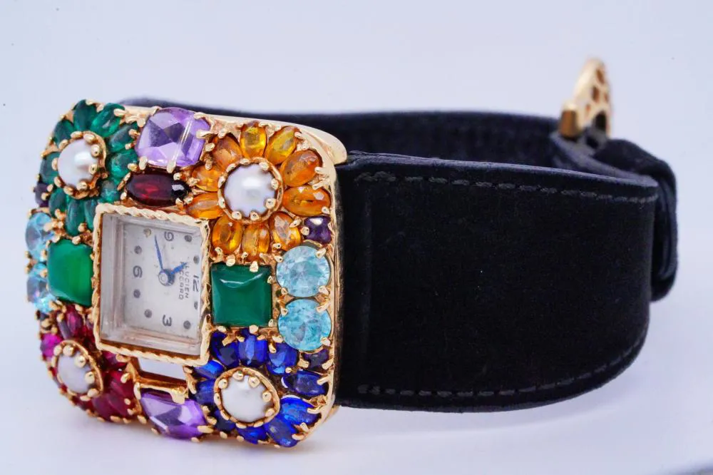 Lucien Piccard Sapphire and Emerald and 14k yellow gold and Amethyst and Pearl and Ruby and citrine 1