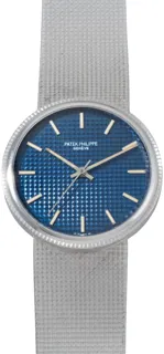 Patek Philippe Calatrava 3563/3 18k white gold Blue