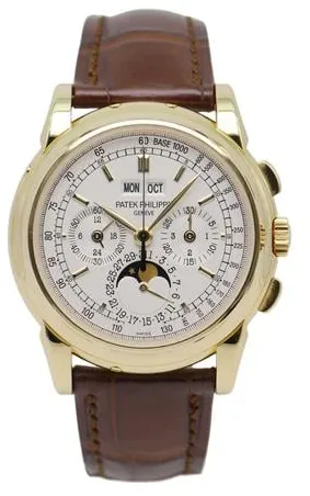 Patek Philippe Perpetual Calendar Chronograph 5970J-001 40mm Yellow gold Silver