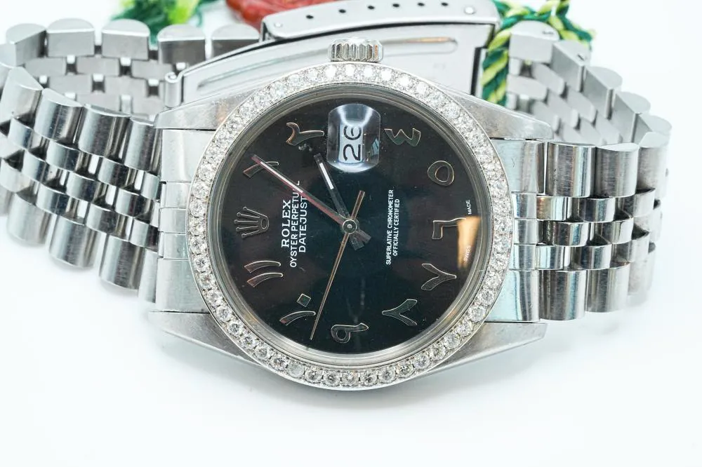 Rolex Datejust 36 16030 36mm Stainless steel and Diamond and 14k white gold Slate grey 1