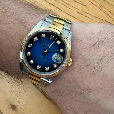 Rolex Datejust 36 16203 Yellow gold and Stainless steel Blue 14