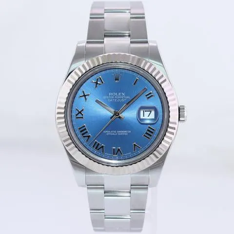 Rolex Datejust II 116334 41mm White gold Blue 1